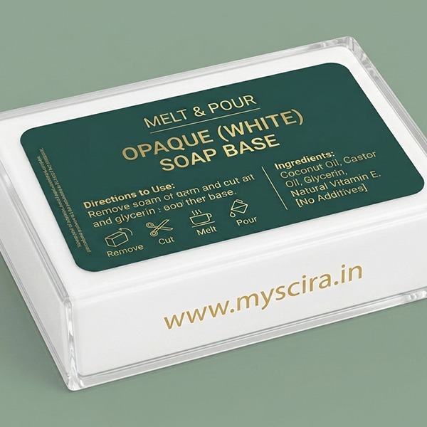 Opaque (White) Soap Base – Creamy & Moisturizing