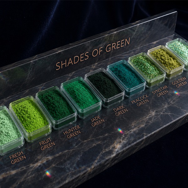 Shades of Green Mica Powder